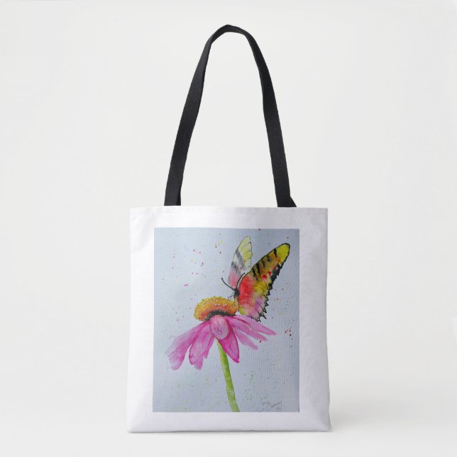 Tote Bag Fourre-tout à fleurs (Devant)