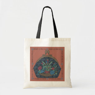 Tote Bag Fourre-tout à fleurs Mah Jongg