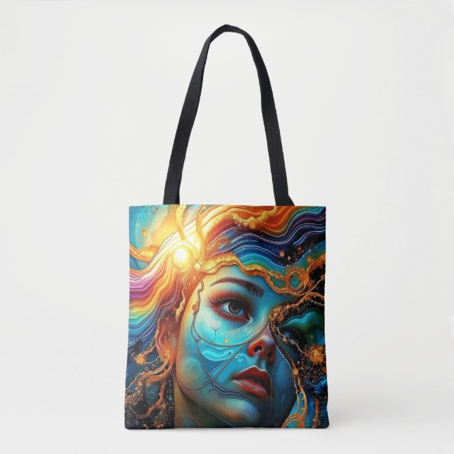 Tote Bag Fourre-tout Abstraite face (Devant)