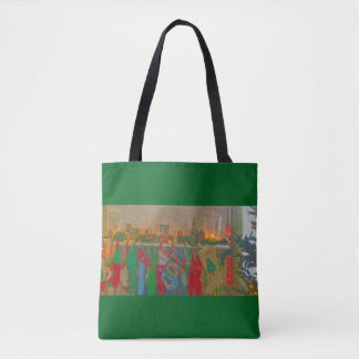 Tote Bag Fourre-tout- Accroché par la cheminée avec soin.
