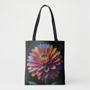 Tote Bag Fourre-tout aux fleurs colorées