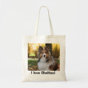 Tote Bag Fourre-tout avec Sheltie Photo