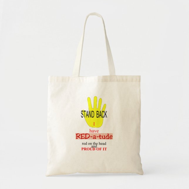 Tote Bag Fourre-tout avec une attitude (Devant)