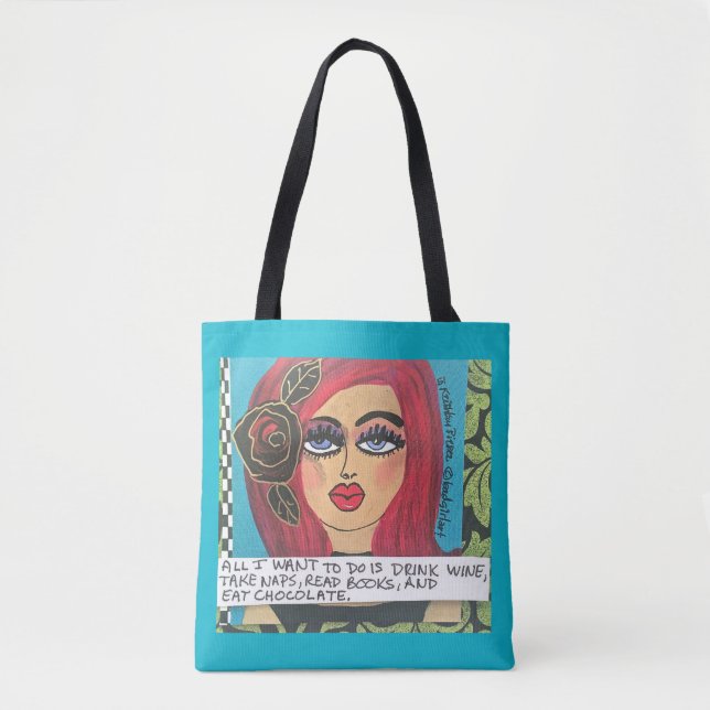 TOTE BAG FOURRE-TOUT BAG-ALL QUE JE VEUX FAIRE EST DE (Devant)