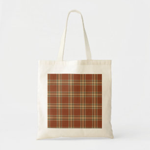 Tote Bag Fourre-tout Brown Tartan Budget