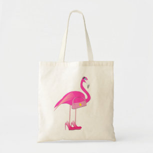 Tote Bag Fourre-tout budget Flamant rose rose