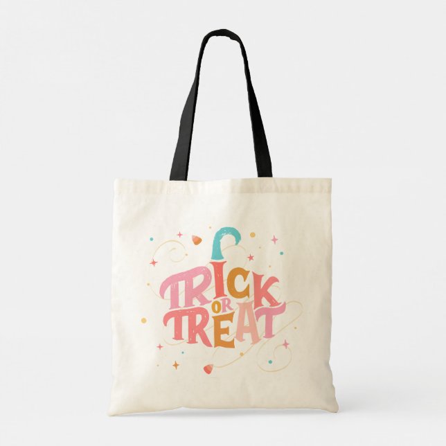 Tote Bag Fourre-tout Budget Halloween rose (Dos)