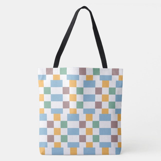 Tote Bag Fourre-tout Checkerboard (Devant)