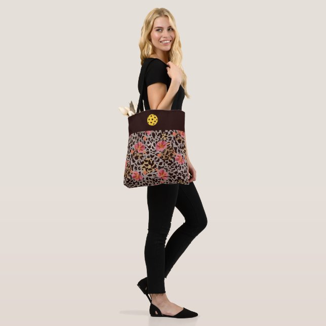 Tote Bag Fourre-tout Cheetah Rose (Sur le modèle)