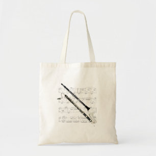 Tote Bag Fourre-tout - clarinettes et musique de feuille