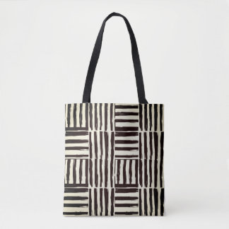 Tote Bag Fourre-tout d'art de brosse monochrome