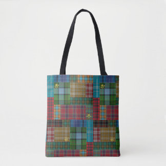 Tote Bag Fourre-tout de carrosserie en Torr Fionn Tartan Qu