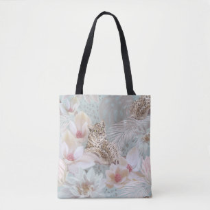 Tote Bag Fourre-tout de la mode léopard floral