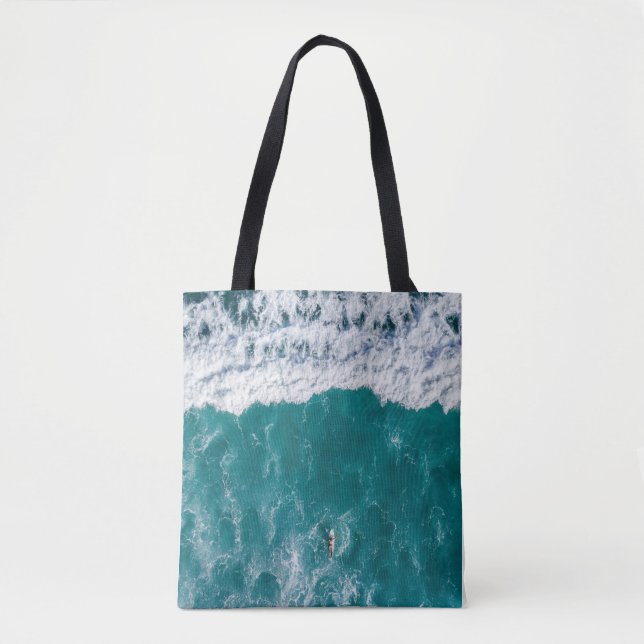 Tote Bag Fourre-tout de l'écume d'Ocean Wave (Devant)