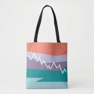 Tote Bag Fourre-tout de montagne avec dos de corail massif