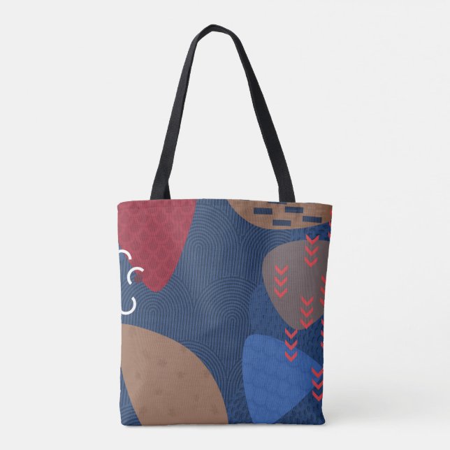Tote Bag Fourre-tout de nuit géométrique (Dos)
