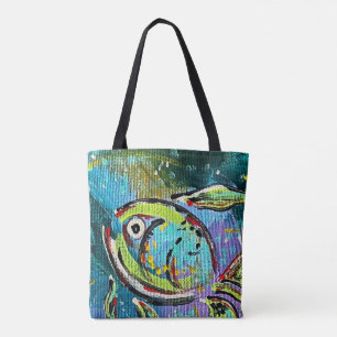 Tote Bag Fourre-tout de poisson Abstrait