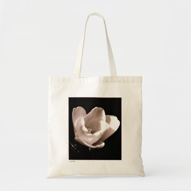 Tote Bag fourre-tout de toile 'La Tulipe' (Devant)