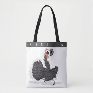 Tote Bag Fourre-tout de vente personnalisée de flamenco