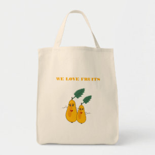 Tote Bag Fourre-tout d'épicerie avec poires