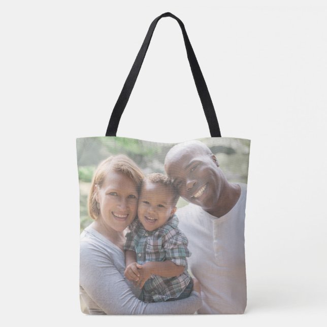 Tote Bag Fourre-tout double face du Modèle photo de famille (Dos)