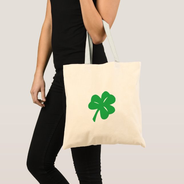 Tote Bag Fourre-tout du budget de feuille de fermeture vert (Devant (produit))