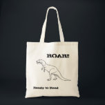 Tote Bag Fourre-tout du livre<br><div class="desc">Une librairie fourre-tout qui conviendra à tous les petits lecteurs qui aiment les dinosaures ! Notez que le dinosaure pourrait être coloré !</div>