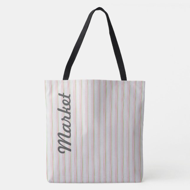 Tote Bag Fourre-tout du marché gris clair (Devant)