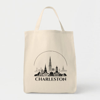 Tote Bag Fourre-tout écologique Charleston Skyline