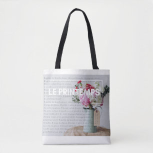 Tote Bag Fourre-tout élégant - printemps - Français insp