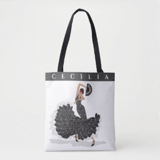 Tote Bag Fourre-tout Flamenco personnalisé