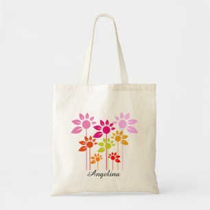 Tote Bag Fourre-tout florale pour la fille aux fleurs