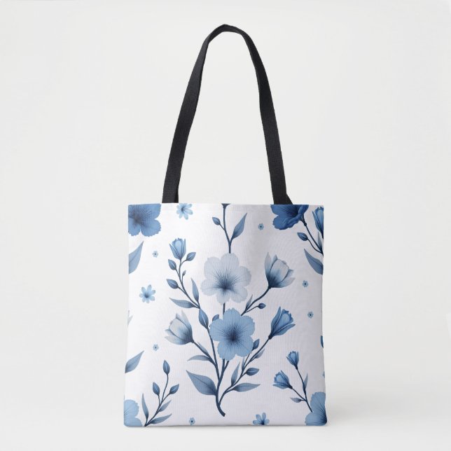 Tote Bag Fourre-tout florale tout-en-impression (Devant)