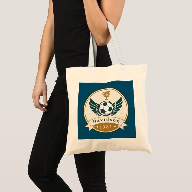 Tote Bag Fourre-tout- Football de football - Personnalisé - (Devant (produit))