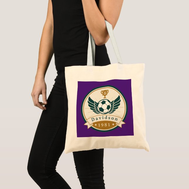 Tote Bag Fourre-tout- Football de football - Personnalisé - (Devant (produit))