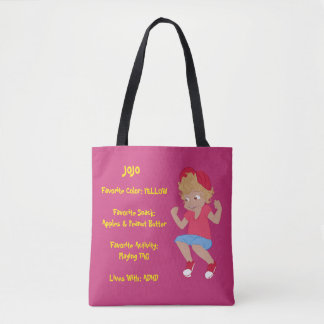 Tote Bag Fourre-tout - JoJo parfaits (magenta)