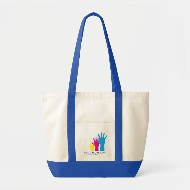 Tote Bag Fourre-tout - logos AmSAT ACGM (Devant)