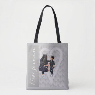 Tote Bag Fourre-tout L'salutation d'un fils gentleman pour