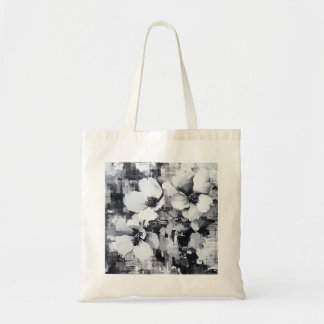 Tote Bag Fourre-tout monochrome Abstrait Floral