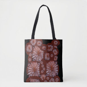 Tote Bag Fourre-tout noire et Bourgogne