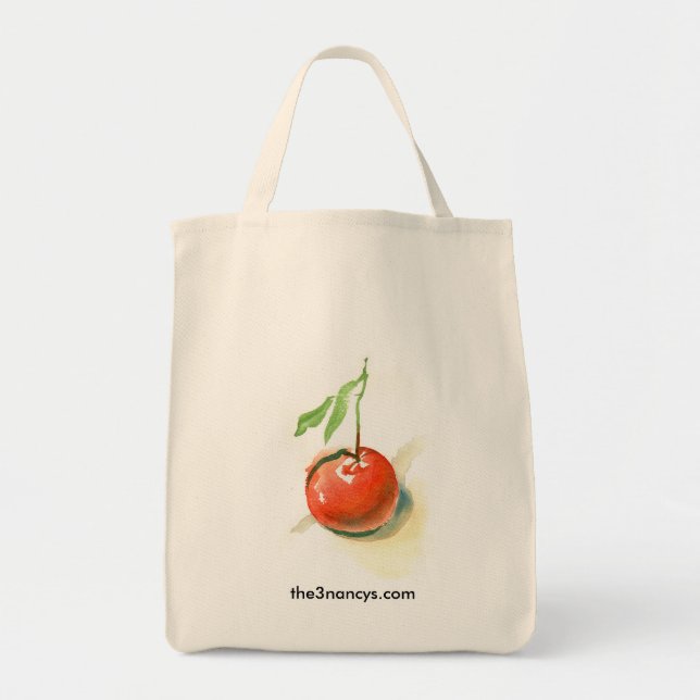 Tote Bag Fourre-tout organique orange simple (Devant)