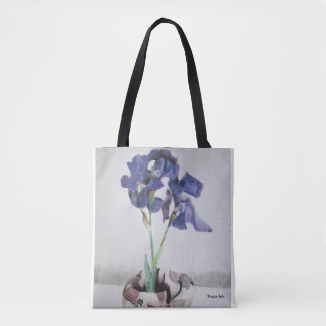 Tote Bag Fourre-tout, partout avec "l'iris pourpre" par (Devant)