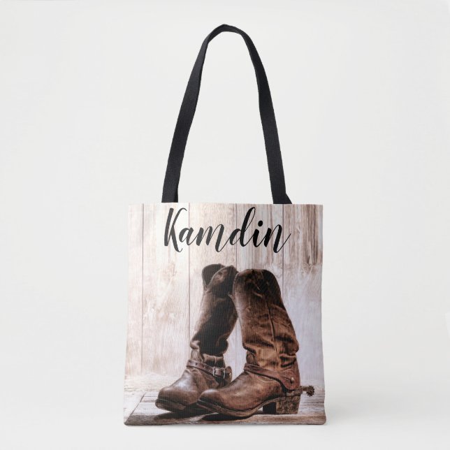 Tote Bag Fourre-tout personnalisées BagBoots Pays Rustique  (Devant)