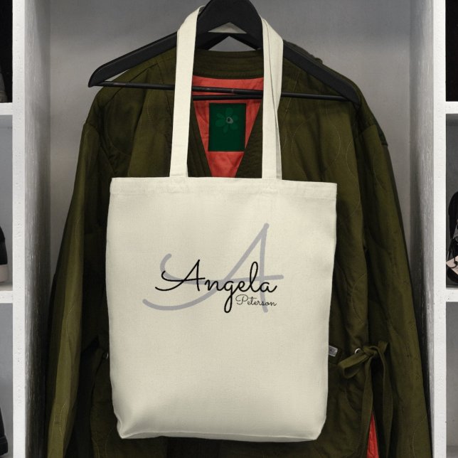 Tote Bag fourre-tout simple avec son nom (Créateur téléchargé)