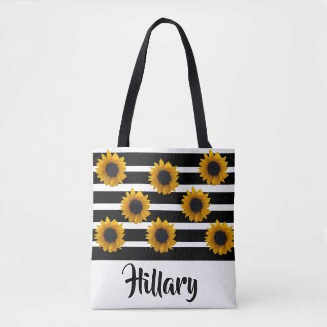 TOTE BAG FOURRE-TOUT SUNFLOWER PERSONNALISÉ (Devant)
