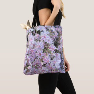 Tote Bag Fourre-tout tout-en-un - Phlox bonbon-rayé