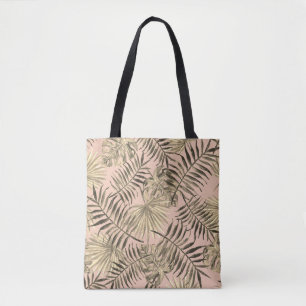 Tote Bag fourre-tout tropicale à feuilles de palmes