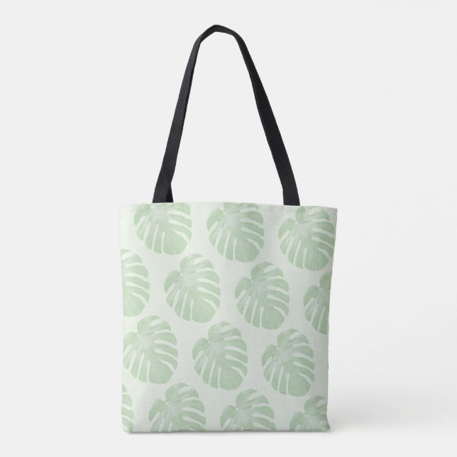 Tote Bag Fourre-tout tropicale Feuille (Dos)