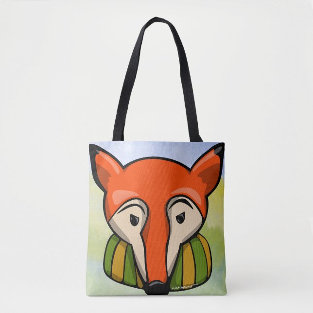 Tote Bag Fox Fourre-tout réfléchi (Devant)