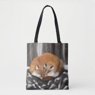 Tote Bag Fox Love sur Stone Haven